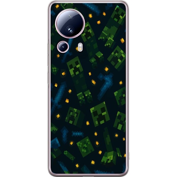 Xiaomi 13 Lite Läpinäkyvä kuori Minecraft Dungeons Mob