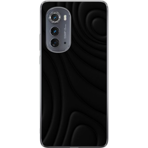 Motorola Edge (2022) Läpinäkyvä kuori Tummat Aallot