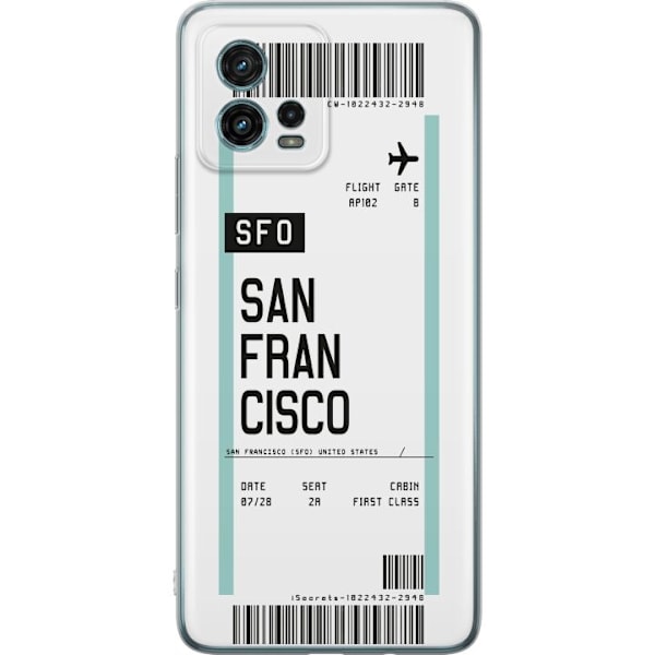 Motorola Moto G72 Genomskinligt Skal San Francisco