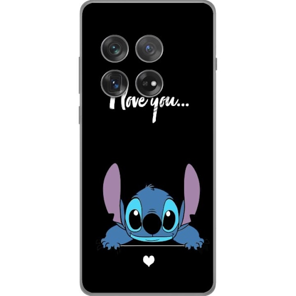 OnePlus 12 Gennemsigtig cover Stitch Jeg Elsker Dig