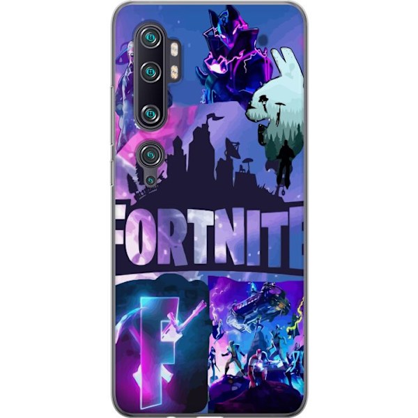 Xiaomi Mi Note 10 Pro Gennemsigtig cover Fortnite