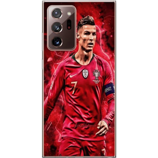 Samsung Galaxy Note20 Ultra Genomskinligt Skal Ronaldo Skills – CR7 Design för Äkta Supporters