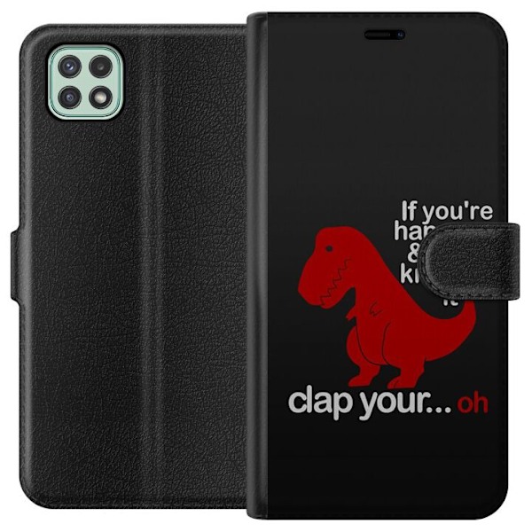 Samsung Galaxy A22 5G Tegnebogsetui Dinosaur
