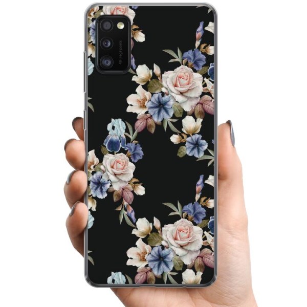 Samsung Galaxy A41 TPU Mobilskal Blommor