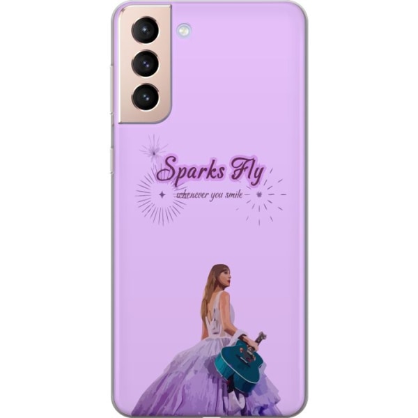 Samsung Galaxy S21 Gennemsigtig cover Taylor Swift - Sparks Fl