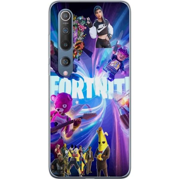 Xiaomi Mi 10 5G Läpinäkyvä kuori Fortnite