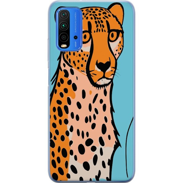 Xiaomi Redmi Note 9 4G Genomskinligt Skal Surprised Leopard