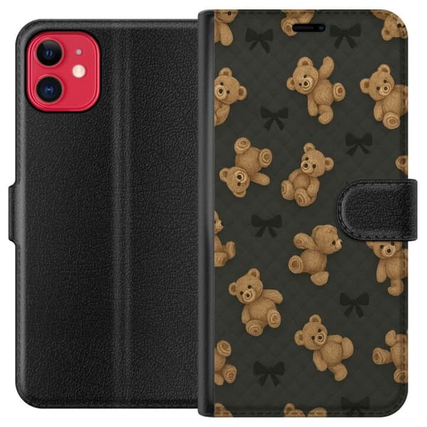 Kompatibel Tegnebogsetui til Apple iPhone 11 Teddy Knus