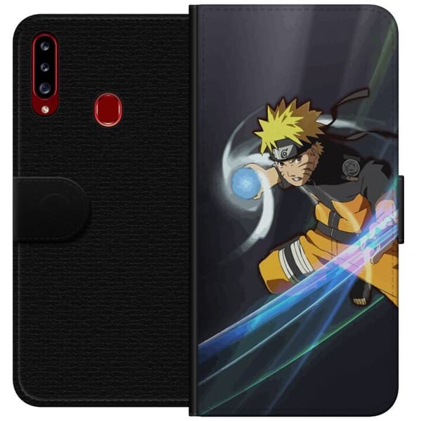 Kompatibelt Plånboksfodral till Samsung Galaxy A20s Naruto