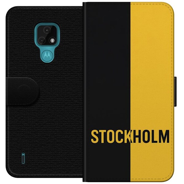 Motorola Moto E7 Plånboksfodral Stockholm – fotboll