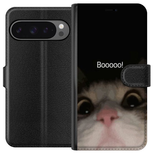 Google Pixel 9 Pro XL Lompakkokotelo Boo! Kissa