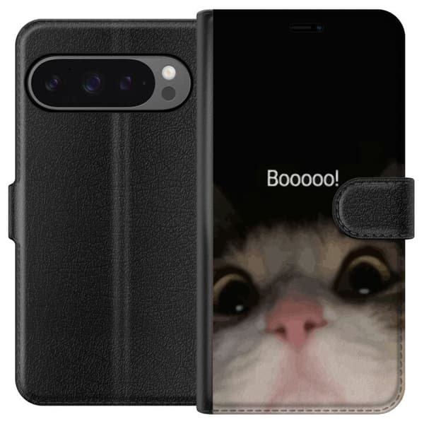 Kompatibelt Plånboksfodral till Google Pixel 9 Pro XL Boo! Katt