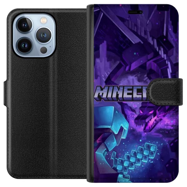 Kompatibelt Plånboksfodral till Apple iPhone 13 Pro Minecraft
