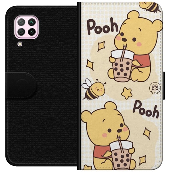 Huawei P40 lite Tegnebogsetui Nalle Pooh-stil - klassisk bjør