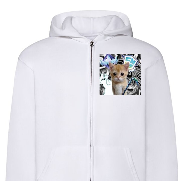 Zip-Hoodie | Hættetrøje med Lynlås til Voksne Arcane hvid XXL