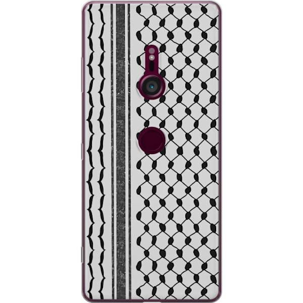 Sony Xperia XZ3 Läpinäkyvä kuori Palestiinalainen kuvio - perinteiseen tyyliin inspiroima keffiyeh-kangas