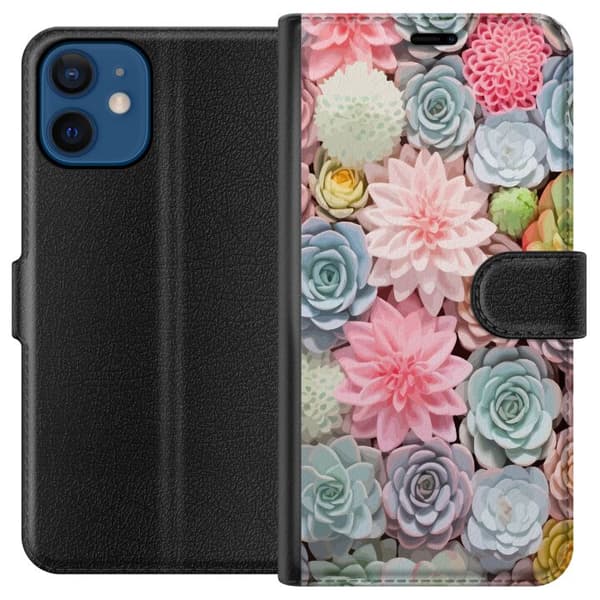 Kompatibelt Plånboksfodral till Apple iPhone 12 mini Grönväxter