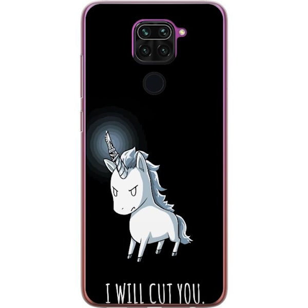 Xiaomi Redmi Note 9 Genomskinligt Skal Unicorn Cut You