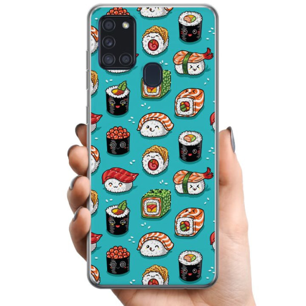 Samsung Galaxy A21s TPU Mobildeksel Sushi