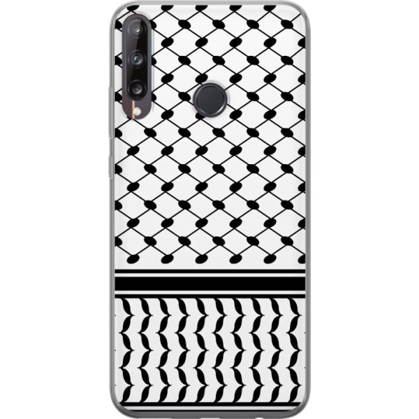 Huawei P40 lite E Gennemsigtig cover Keffiyeh mønster