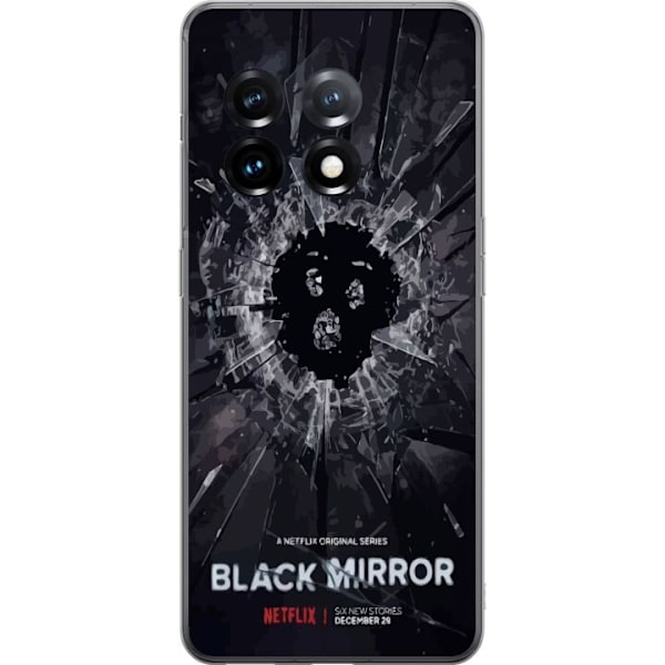 OnePlus 11R Läpinäkyvä kuori Black Mirror Sci-Fi Netflix -sarja Dystopia Teknologia Cyberpunk Synkkä TV Videopeli Teema