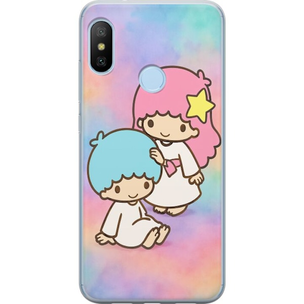 Xiaomi Mi A2 Lite Läpinäkyvä kuori Kawaii Sanrio Kiki Lola Little Twin Stars