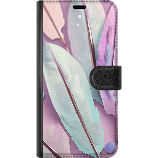Kompatibelt Lommeboketui til Apple iPhone 12 mini Fjær i pastell