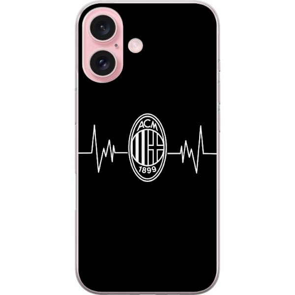 Apple iPhone 16 Läpinäkyvä kuori AC Milan