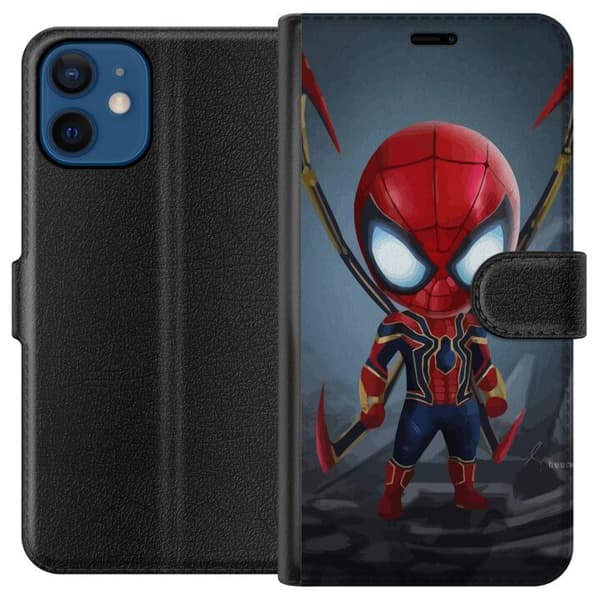 Kompatibelt Plånboksfodral till Apple iPhone 12 mini Spider-Man