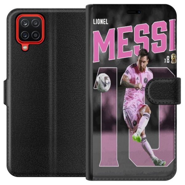 Samsung Galaxy A12 Plånboksfodral Lionel Messi - Rosa