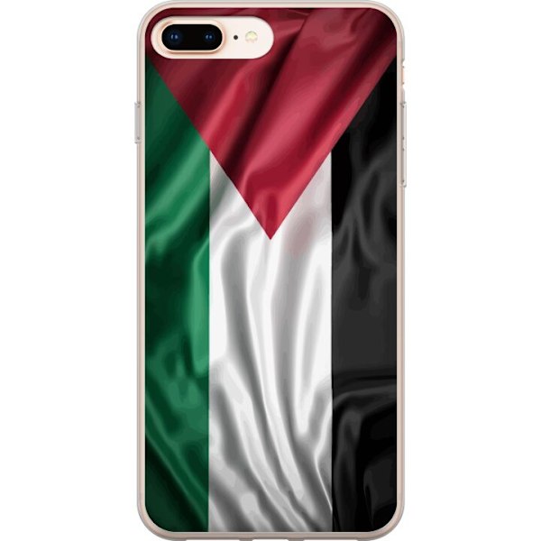 Apple iPhone 7 Plus Läpinäkyvä kuori Palestiinan lippu –