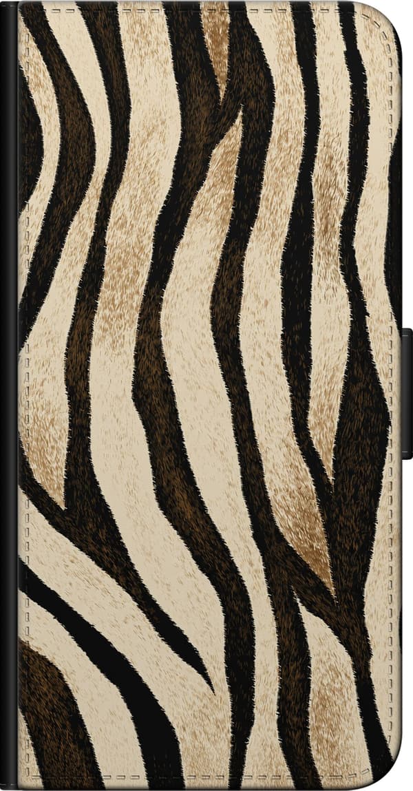 Kompatibel Tegnebogsetui til Sony Xperia 5 II Beige sandzebra beige