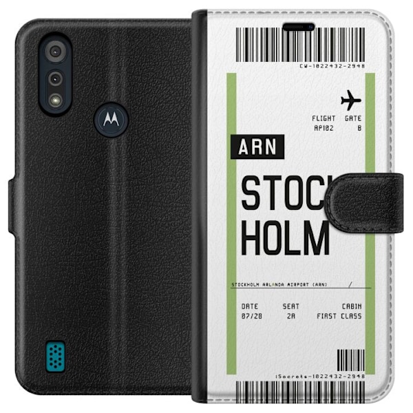 Motorola Moto E6i Lompakkokotelo Stockholm