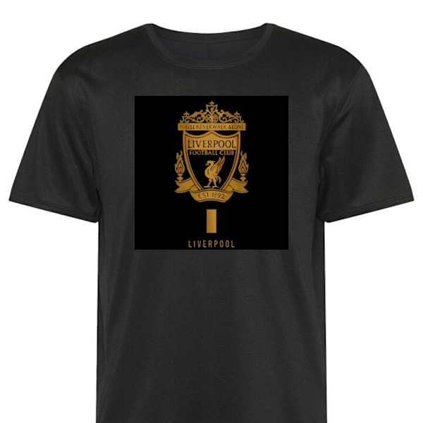 Tränings-T-shirt | Sport-T-shirt för Vuxen Liverpool svart X-Large