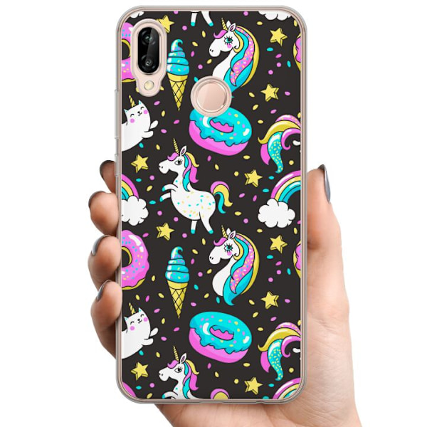 Huawei P20 lite TPU Mobilskal Unicorn