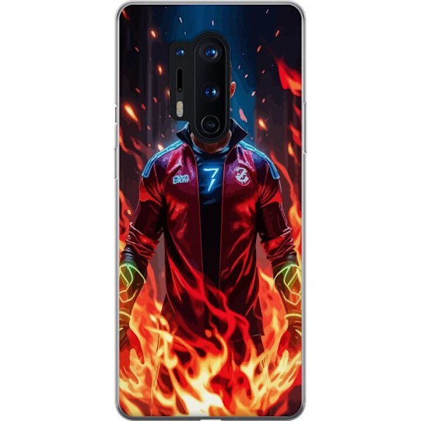 OnePlus 8 Pro Gjennomsiktig deksel Ronaldo Inferno - fotballhe