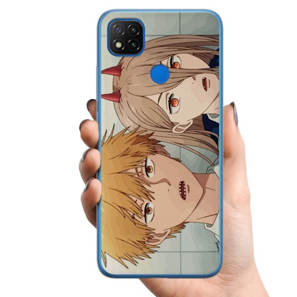 Xiaomi Redmi 9C TPU Matkapuhelimen kuori Chainsaw Man