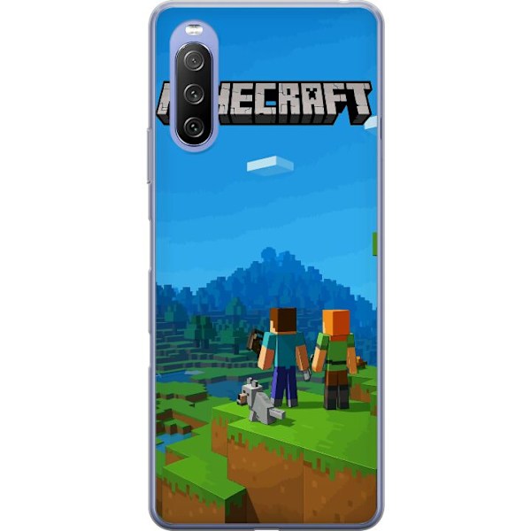 Sony Xperia 10 III Lite Läpinäkyvä kuori Minecraft Key Art