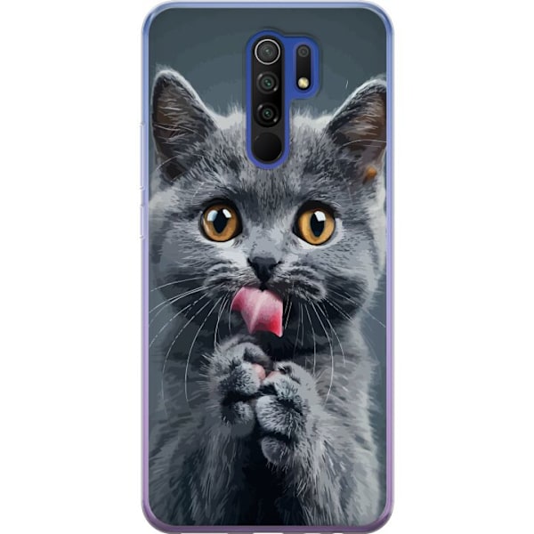 Xiaomi Redmi 9 Gjennomsiktig deksel Katt