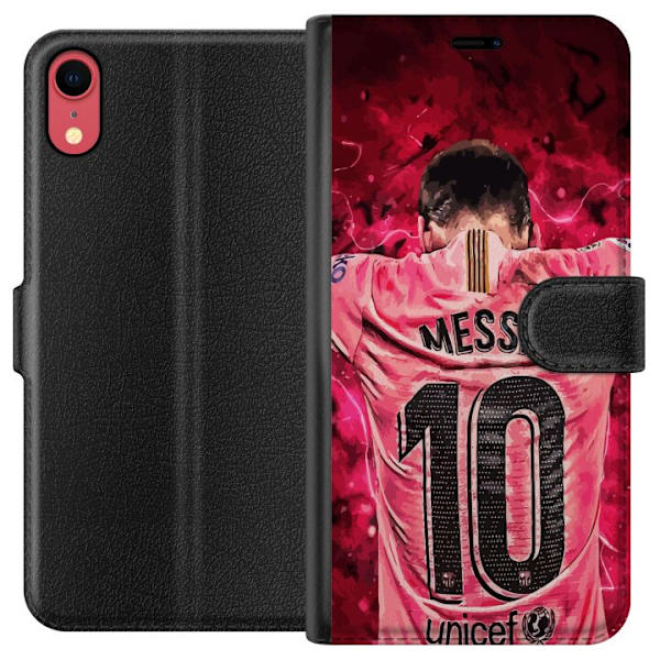 Apple iPhone XR Lompakkokotelo Messi Jalkapallo Barcelona Argentiina Motivoiva Legendaarinen Pelaaja FC Barcelona Numero 10 Urheilu Jalkapallo