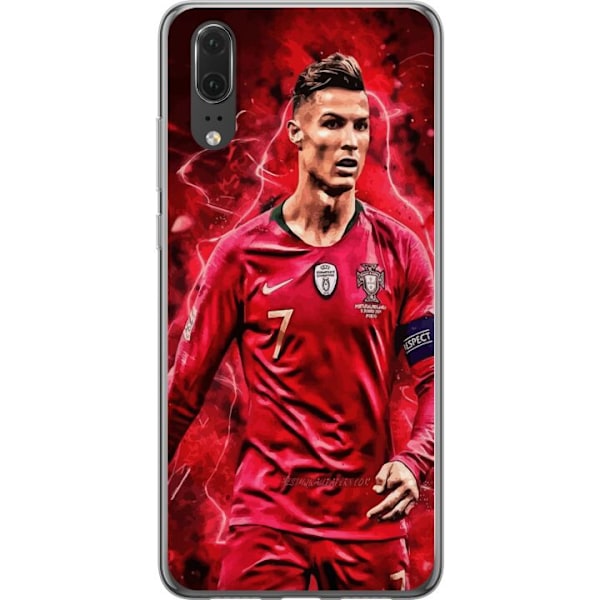 Huawei P20 Genomskinligt Skal Ronaldo Skills – CR7 Design för Äkta Supporters