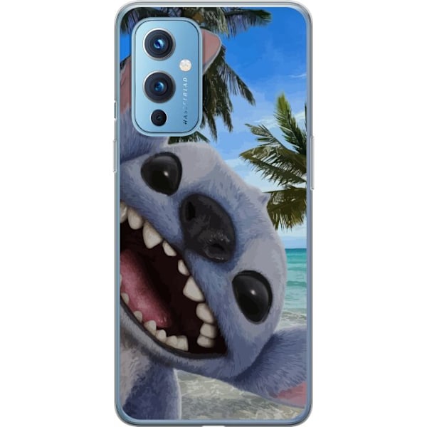 OnePlus 9 Genomskinligt Skal Stitch mobilskal med Palmer i söt vänskapsdesign