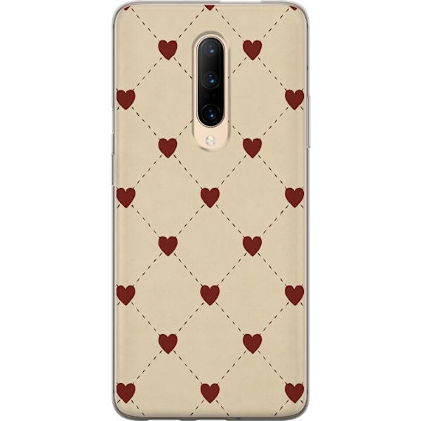 OnePlus 7 Pro Läpinäkyvä kuori Sydänverkko