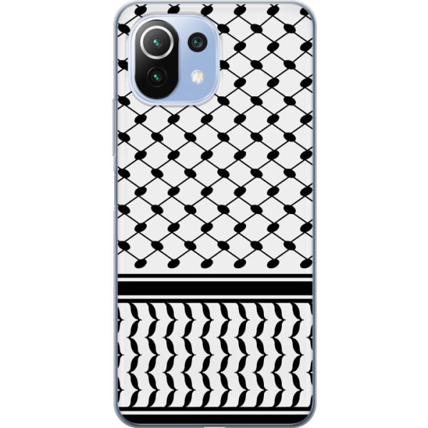 Xiaomi 11 Lite 5G NE Genomskinligt Skal Keffiyeh mönster