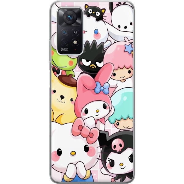 Xiaomi Redmi Note 11 Pro 5G Läpinäkyvä kuori Kawaii Sanrio