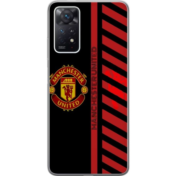 Xiaomi Redmi Note 11 Pro Gennemsigtig cover Manchester United