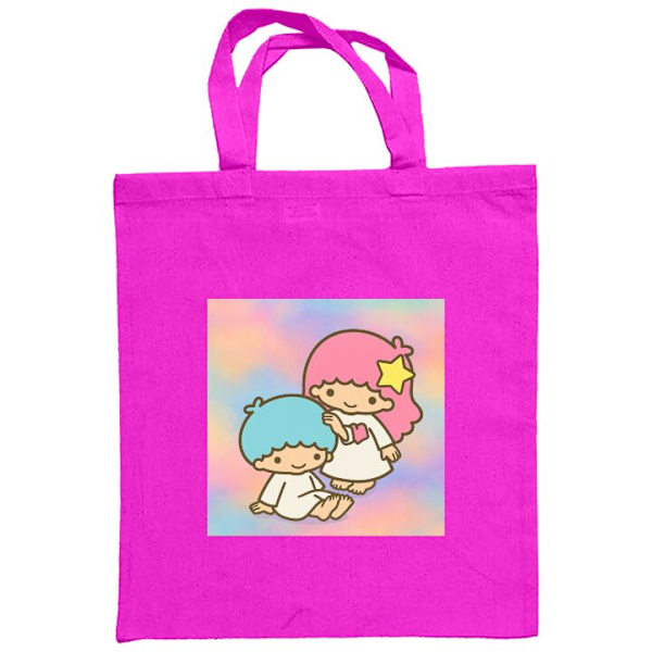 Tøyveske | Holdbar Handleveske i Tøy Kawaii Sanrio Kiki Lola Mørkrosa one size