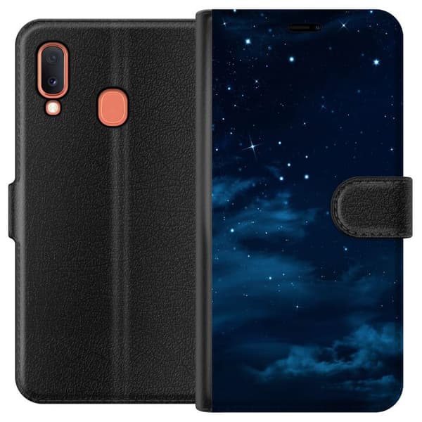 Kompatibelt Lommeboketui til Samsung Galaxy A20e Himmelen