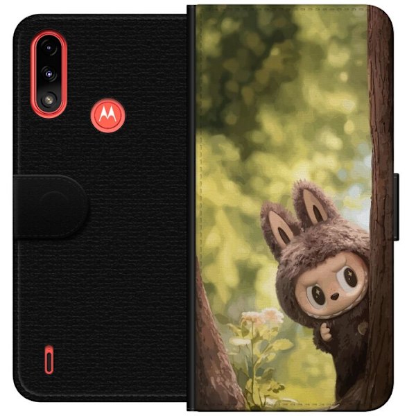 Motorola Moto E7 Power Tegnebogsetui Labubu Graffiti Vibes –