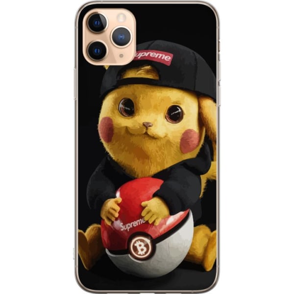 Apple iPhone 11 Pro Max Läpinäkyvä kuori Pikachu Supreme